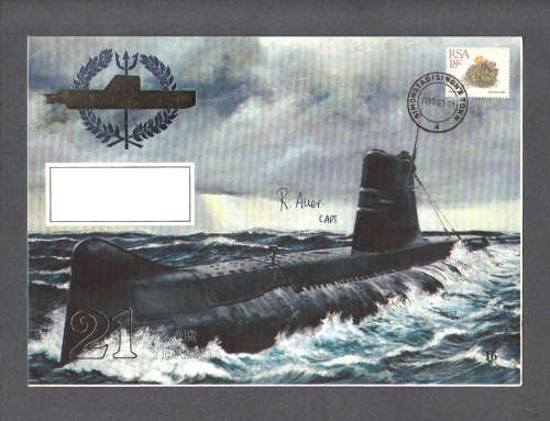 SA Navy Cover  No 16... Signed