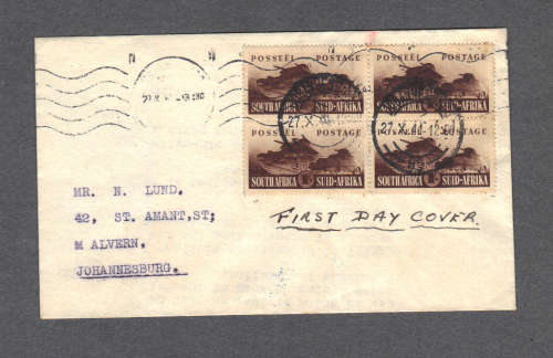 Large  War Effort FDC  .... 1/-  ... Cover with Small Stains
