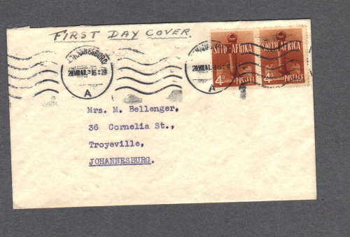 Large  War Effort FDC  .... 4d  as per scan