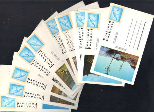 RSA Postcards ... SAPO .. Complete Set of 20 ... 3c Shrike ... Clean Unused Phosper Band