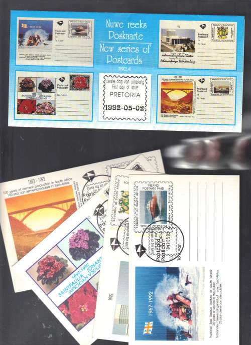 RSA Postcards . SAPO ..   Postcard  13 - 16 Issued 2 Mei 1992 ... Plus info Bulletin Clean