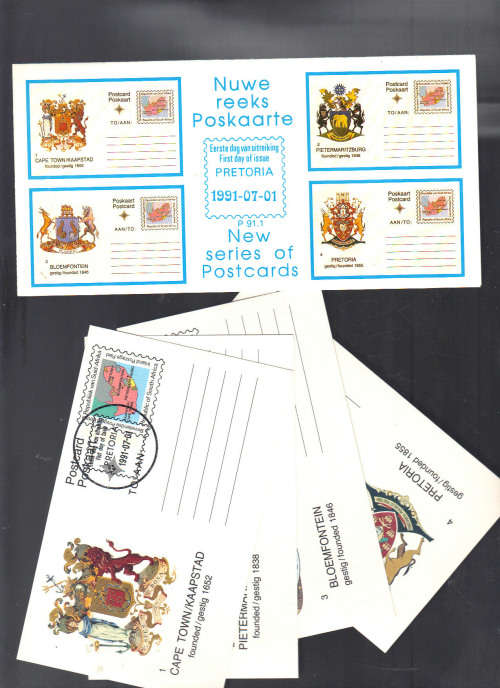 RSA Postcards . SAPO ..   Postcard  1 - 4... Issued 2 Mei 1992 ... Plus info Bulletin Clean