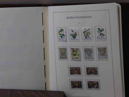 Brown Lighthouse Album with slipcase . Populated Transkei Bophuthatswana Complete . Lovely Condition