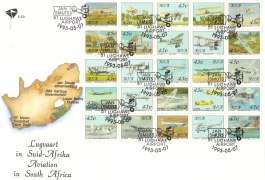 FDC 5.23  : Aviation in SA cancelled Jan Smuts (Cover Mint )