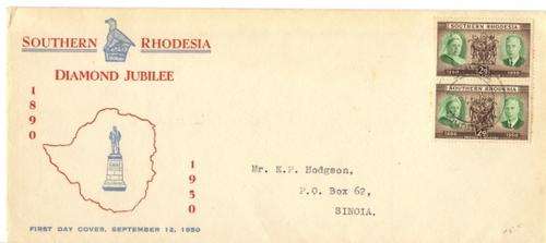 SOUTHERN RHODESIA ::::: FDC 1950