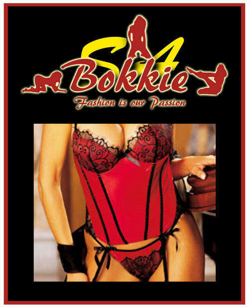 OHH-LA-LA ***!!!*** Red and Black Corset - L ***!!!***
