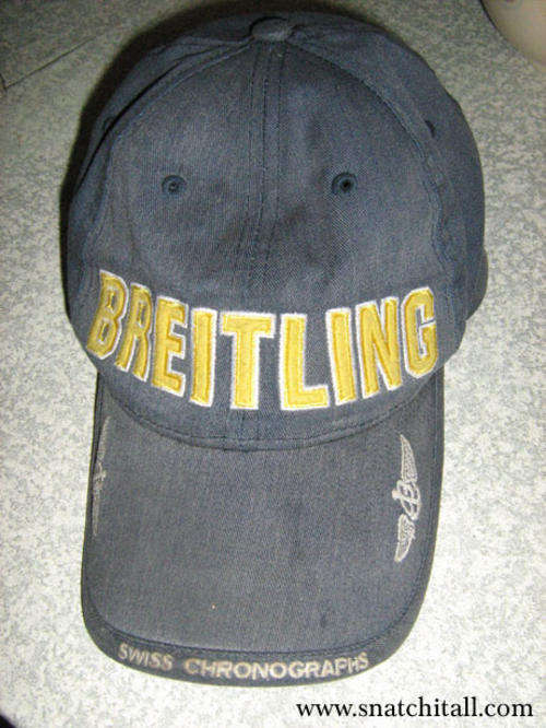 Breitling watch baseball cap hat