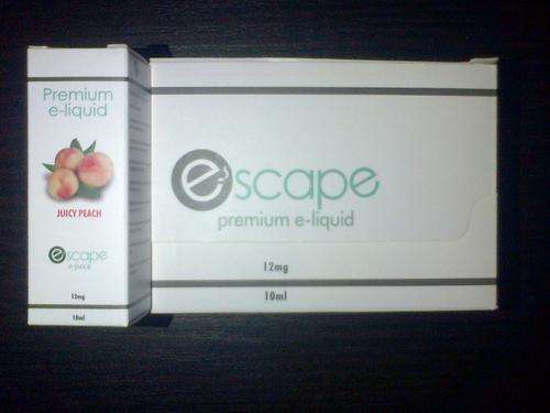 12mg Juicy Peach ELECTRONIC CIGARETTE E-LIQUID  Escape Premium e Juice 10ml - Save on shipping!