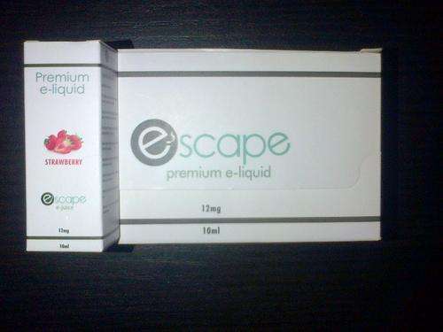 12mg Strawberry ELECTRONIC CIGARETTE E-LIQUID  Escape Premium e Juice 10ml - Save on shipping!
