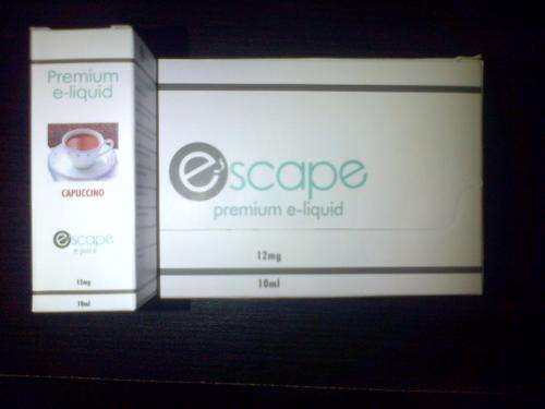 12mg Cappuccino ELECTRONIC CIGARETTE E-LIQUID  Escape Premium e Juice 10ml - Save on shipping!