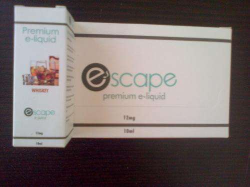 12mg Whisky ELECTRONIC CIGARETTE E-LIQUID  Escape Premium e Juice 10ml - Save on shipping!