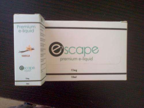 12mg VANILLA ELECTRONIC CIGARETTE E-LIQUID  Escape Premium e Juice 10ml - Save on shipping!