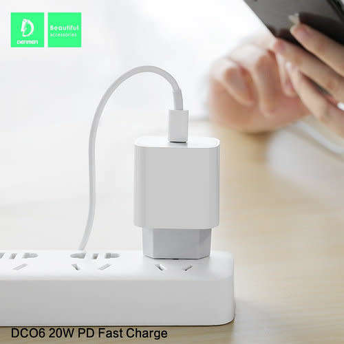 DENMEN DC06T 3.6A USB-C + CABLE TYPE-C TO TYPE-C PD 20W