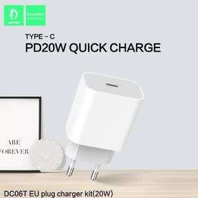 DENMEN DC06T 3.6A USB-C + CABLE TYPE-C TO TYPE-C PD 20W
