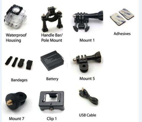 Sports Camera HD 1080P + Free Memory Card
