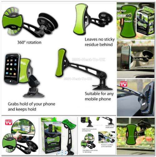 GripGo Universal Car Phone Mount