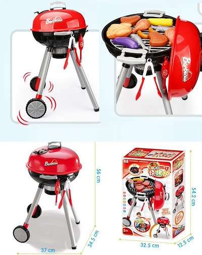 Mini Braai Barbecue Play Set - Red or Pink