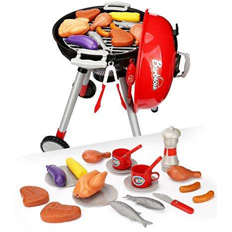 Mini Braai Barbecue Play Set - Red or Pink