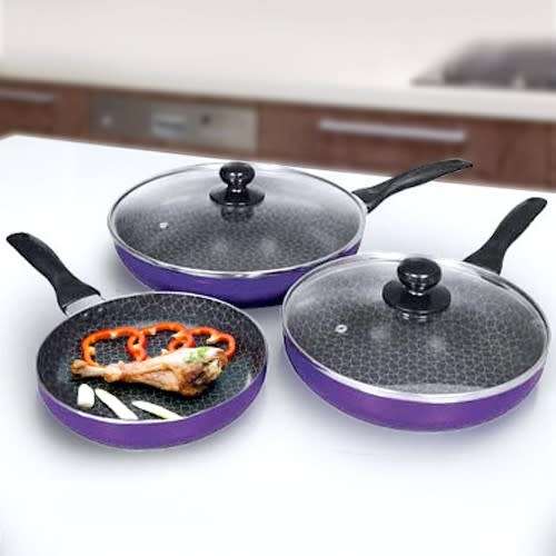 5 Piece Anti Stick Pan Set