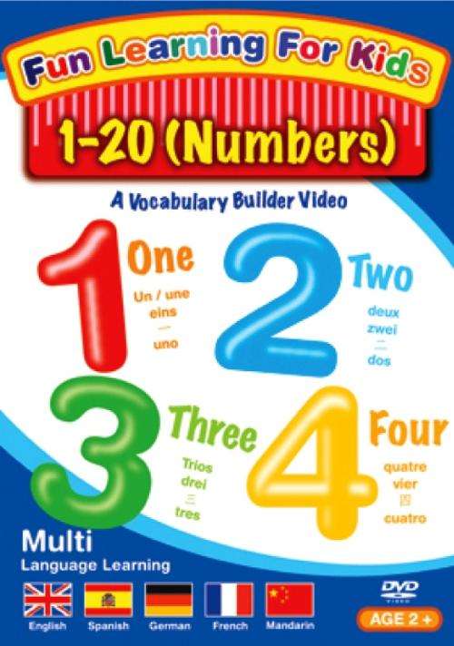 FUN LEARNING FOR KIDS DVD 1-20 NUMBERS