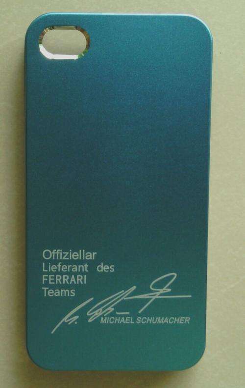 I PHONE 4 COVER - Michael Schumacher blue