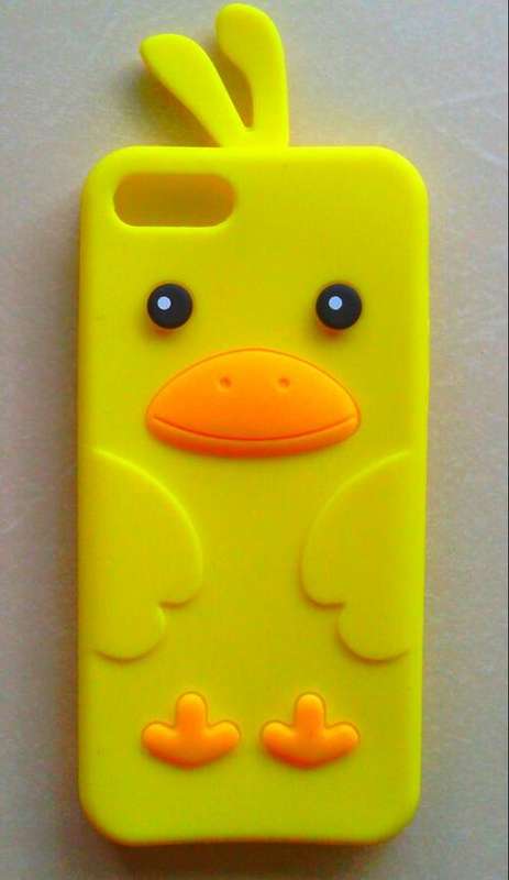 IPHONE 5 SOFT COVER YELLOW BIRD