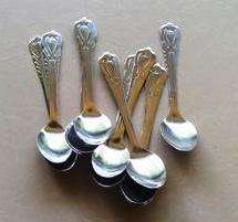 SMALL SPOONS SILVER 12PC