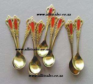 SMALL SPOONS GOLD 12PCS
