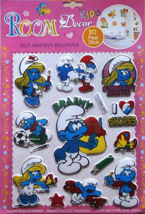 SMURFS 3D STICKERS