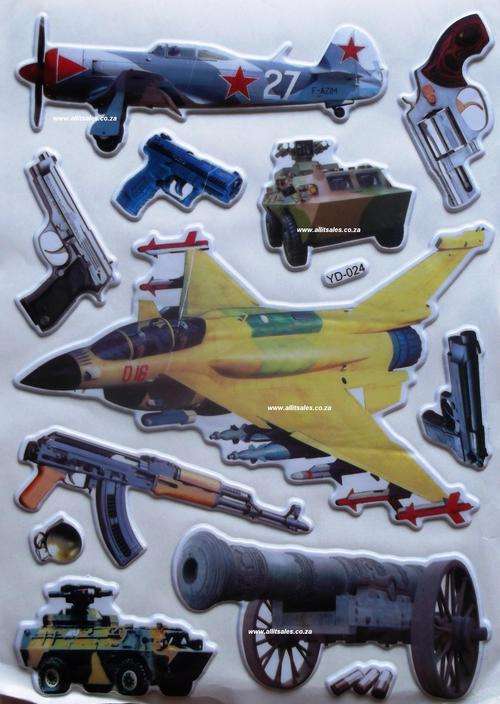 GUNS AND PLANES STICKER