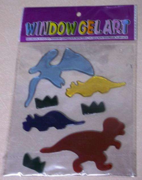 WINDOW GEL ART DINOSAURS