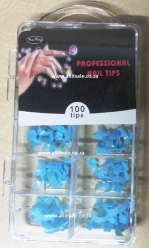 NAIL TIPS LIGHT BLUE 100 TIPS