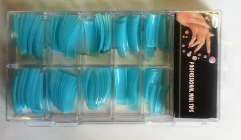 NAIL TIPS LIGHT BLUE 100 TIPS
