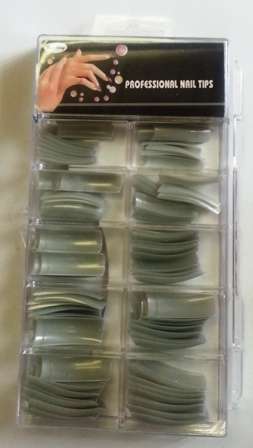 NAILTIPS GREY 100 TIPS