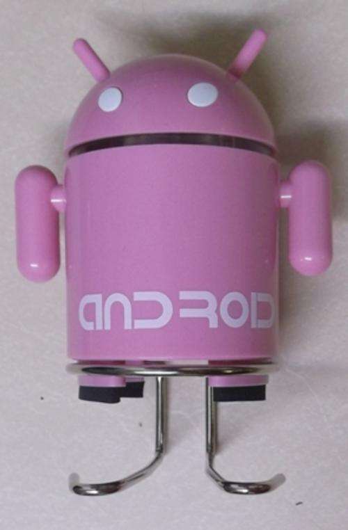 ANDROID ROBOT 4 - MINI SPEAKER AND MP3 PLAYER PINK