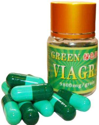 GREEN VIAGRA CAPSULES 10 CAPS (9800mg)