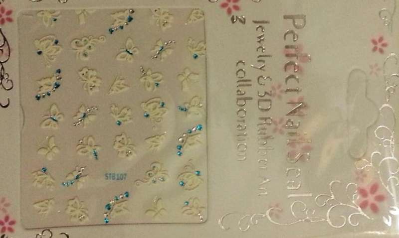NAIL STICKERS 3D - butterflies