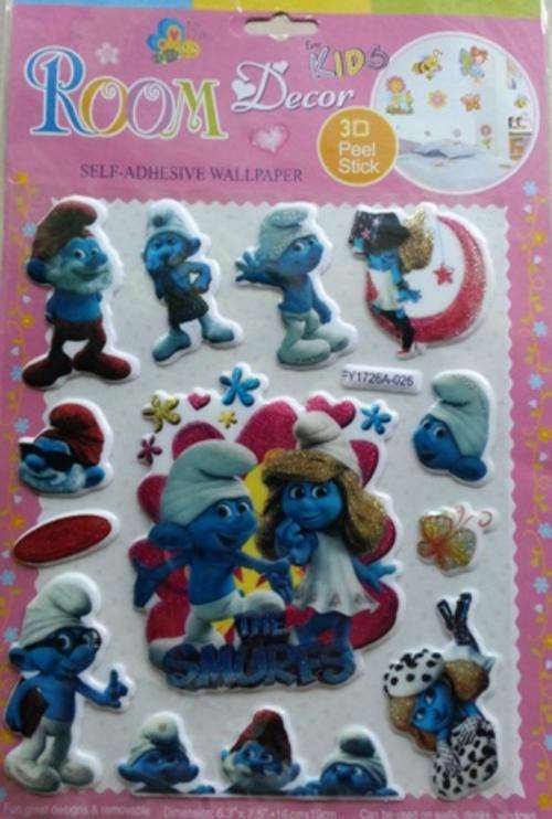SMURFS 3D STICKERS