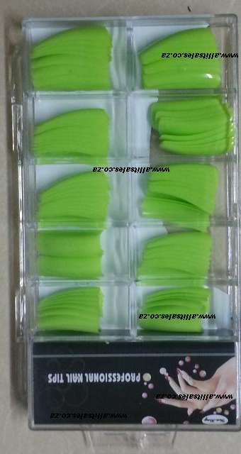 NAIL TIPS GREEN - 100 TIPS
