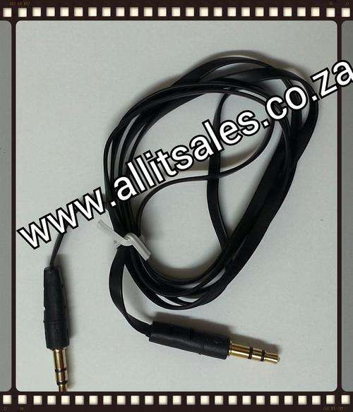 AUX CABLE BLACK 1m