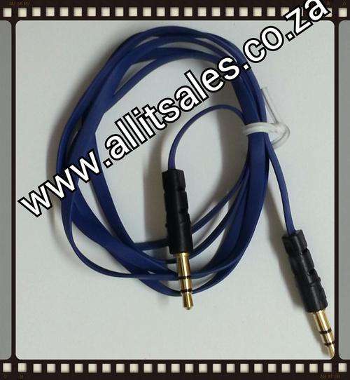 AUX CABLE BLUE 1m