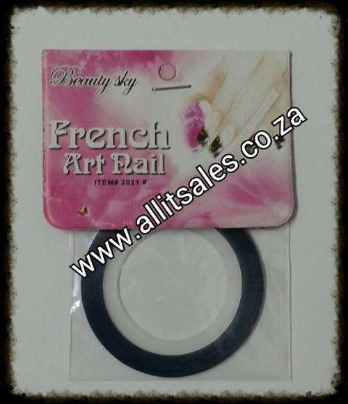 FRENCH ART NAIL - BLUE