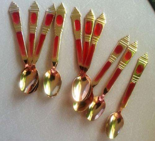 SMALL SPOONS GOLD 12PCS