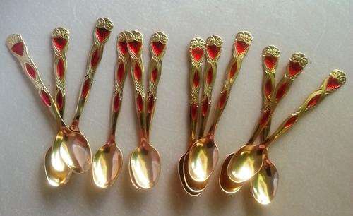 SMALL SPOONS GOLD 12PCS