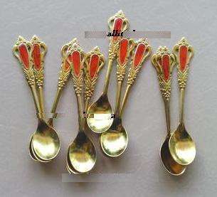 SMALL SPOONS GOLD 12PCS