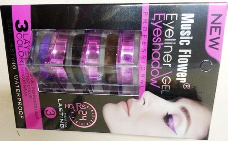 EYESHADOW GEL 3 LAYER COLOR - BROWN/PURPLE/BLACK