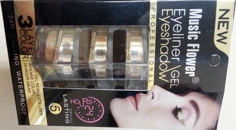 EYESHADOW GEL 3 LAYER COLOR - BROWN/GOLD/BLACK