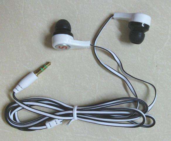 STEREO EARPHONES WHITE/BLACK