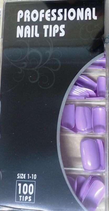 NAIL TIPS LIGHT PURPLE