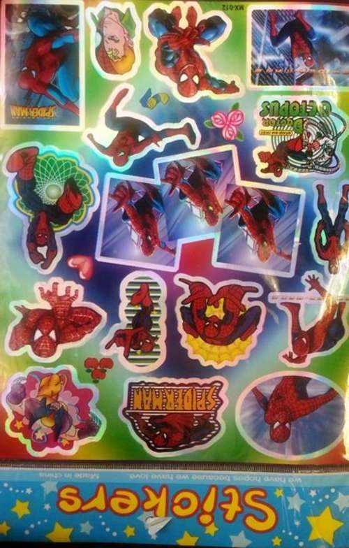 SPIDERMAN STICKERS